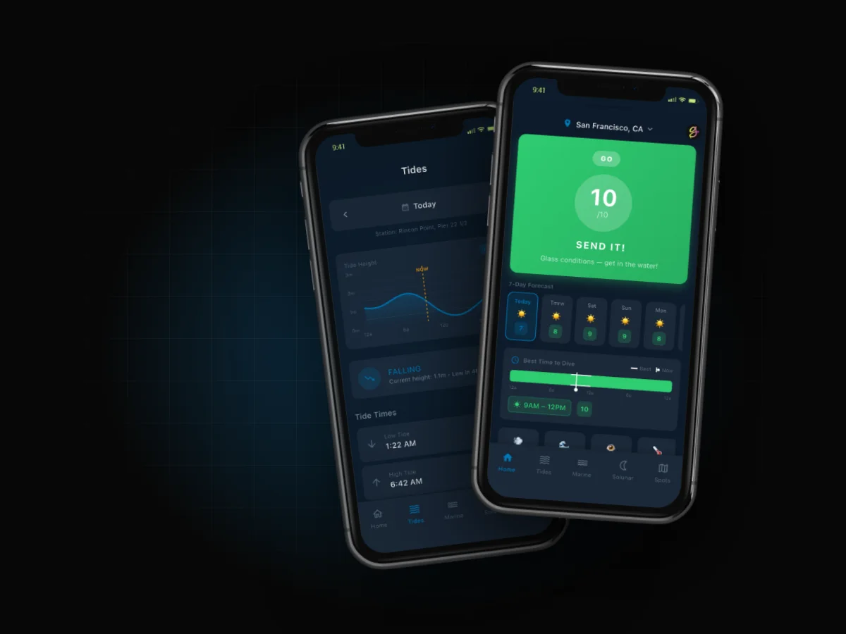 Spearo Vision on a phone and watch